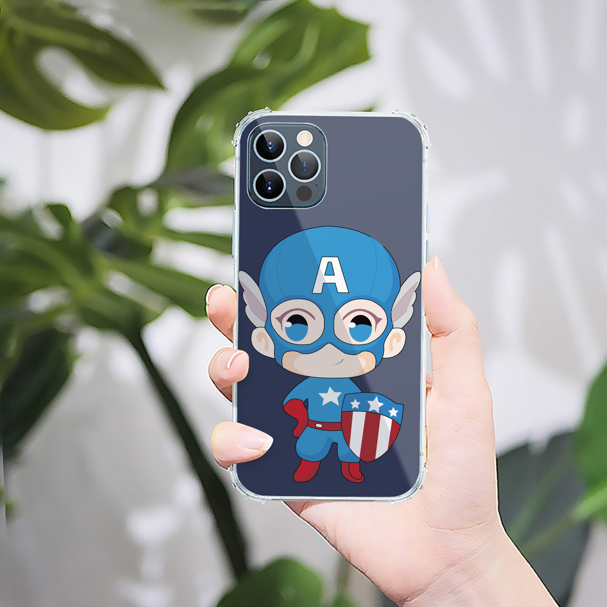 （画像用） アベンジャーズ The Avengers 【iPhone 12シリーズ対応】透明スマホケース（クリアソフトケース）